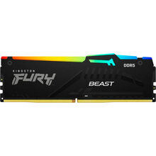 Модуль пам'яті Kingston FURY Beast RGB DDR5 16GB 5200 Black (KF552C40BBA-16)