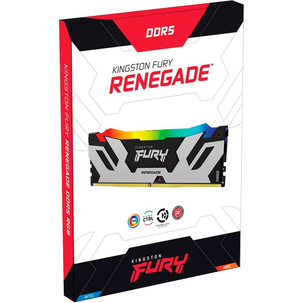 Набор KINGSTON FURY Renegade DDR5 16GBx2 6400Mhz RGB (KF564C32RSAK2-32) Рабочая частота 6400 МГц