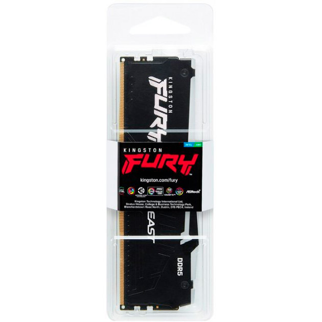 Покупка Модуль пам'яті Kingston 32GB DDR5 5600MHz Beast Black RGB (KF556C40BBA-32)