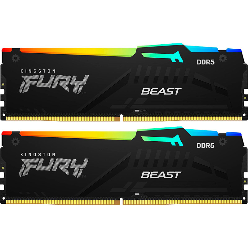 Набір KINGSTON 16GB DDR5 5600MHz Fury Beast RGB (KF556C40BBAK2-16) Набір KINGSTON 16GB DDR5 5600MHz Fury Beast RGB (KF556C40BBAK2-16)
