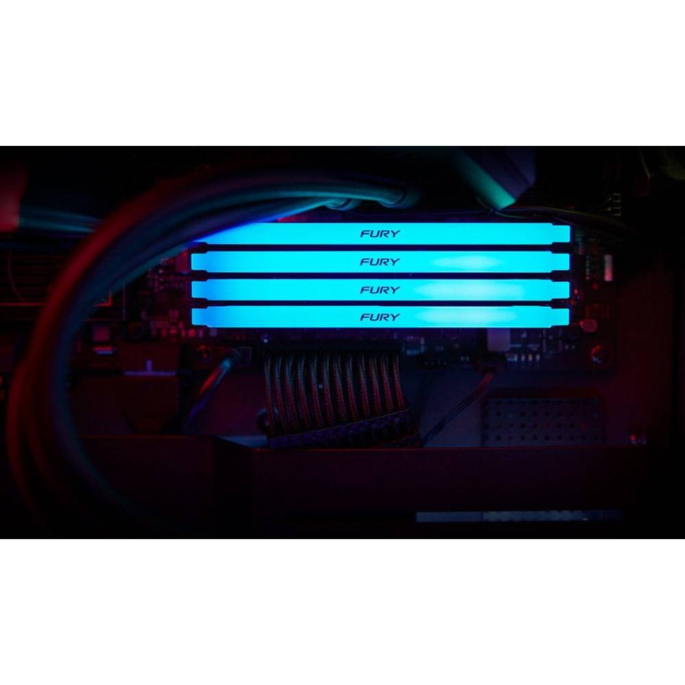 Набір KINGSTON Fury Beast 16Gb DDR4 3600MHz RGB (KF436C17BB2AK2/16) Робоча частота 3600 МГц