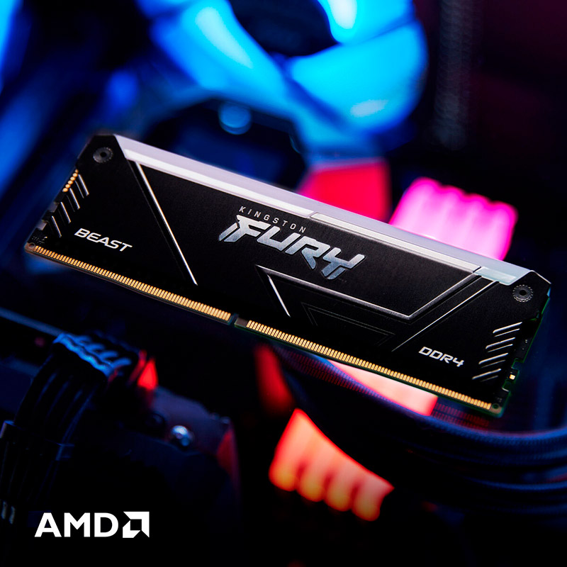 Изображение Набор KINGSTON 64Gb DDR4 3200MHz Fury Beast RGB (KF432C16BB2AK2/64)
