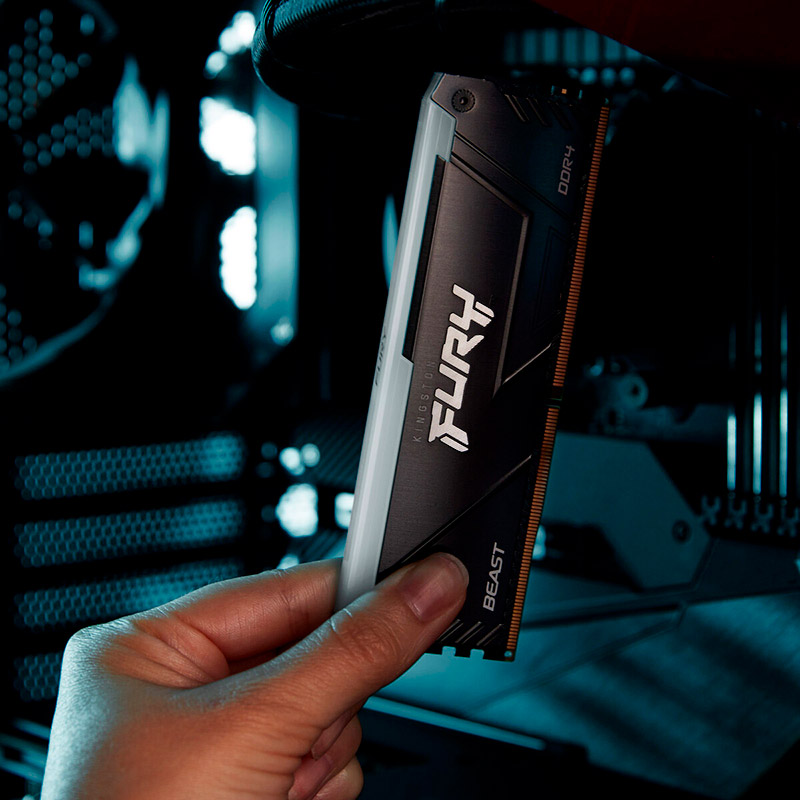 В Украине Набор KINGSTON 64Gb DDR4 3200MHz Fury Beast RGB (KF432C16BB2AK2/64)