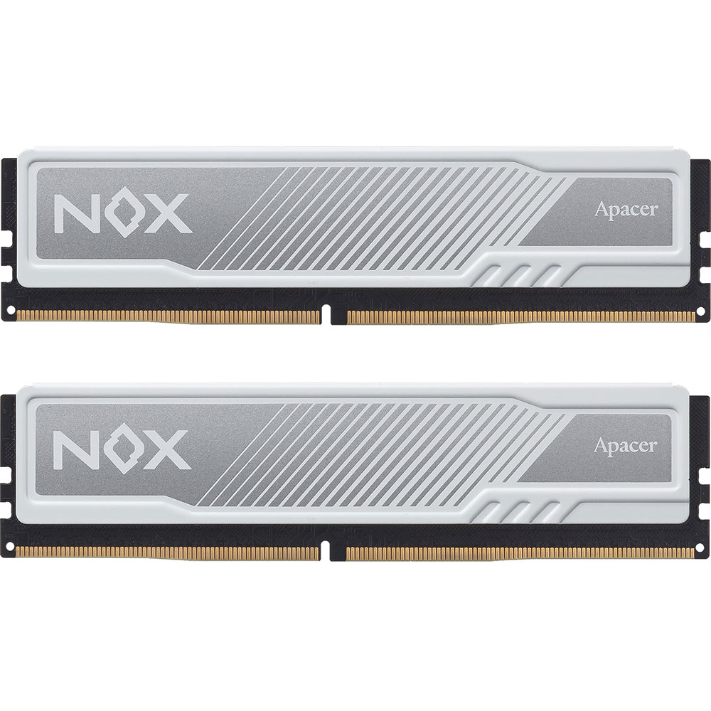 Набір APACER 16Gb DDR4 3200MHz NOX White (AH4U16G32C28YMWAA-2)