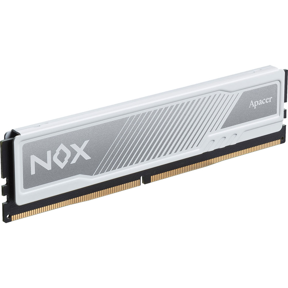 Зовнішній вигляд Набір APACER 16Gb DDR4 3200MHz NOX White (AH4U16G32C28YMWAA-2)