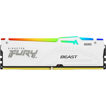 Модуль пам'яті Kingston Fury Beast DDR5 32GB 5600 RGB XMP White (KF556C40BWA-32)