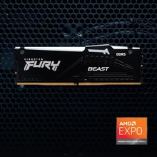Набір KINGSTON 16Gb DDR5 5200MHz Fury Beast RGB Black (KF552C36BBEAK2-16)