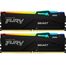 Набір KINGSTON 16Gb DDR5 5200MHz Fury Beast RGB Black (KF552C36BBEAK2-16)