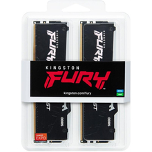 Набір KINGSTON 16Gb DDR5 5200MHz Fury Beast RGB Black (KF552C36BBEAK2-16)