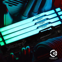 Набір KINGSTON 16Gb DDR5 5200MHz Fury Beast RGB Black (KF552C36BBEAK2-16)