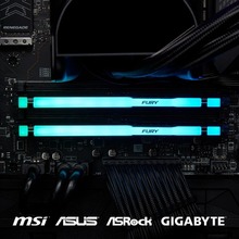 Набір KINGSTON 16Gb DDR5 5200MHz Fury Beast RGB Black (KF552C36BBEAK2-16)