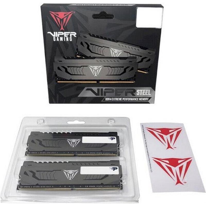 Набор PATRIOT 32Gb DDR4 3600MHz Viper Steel (PVS432G360C8K) Объем 32 Гб