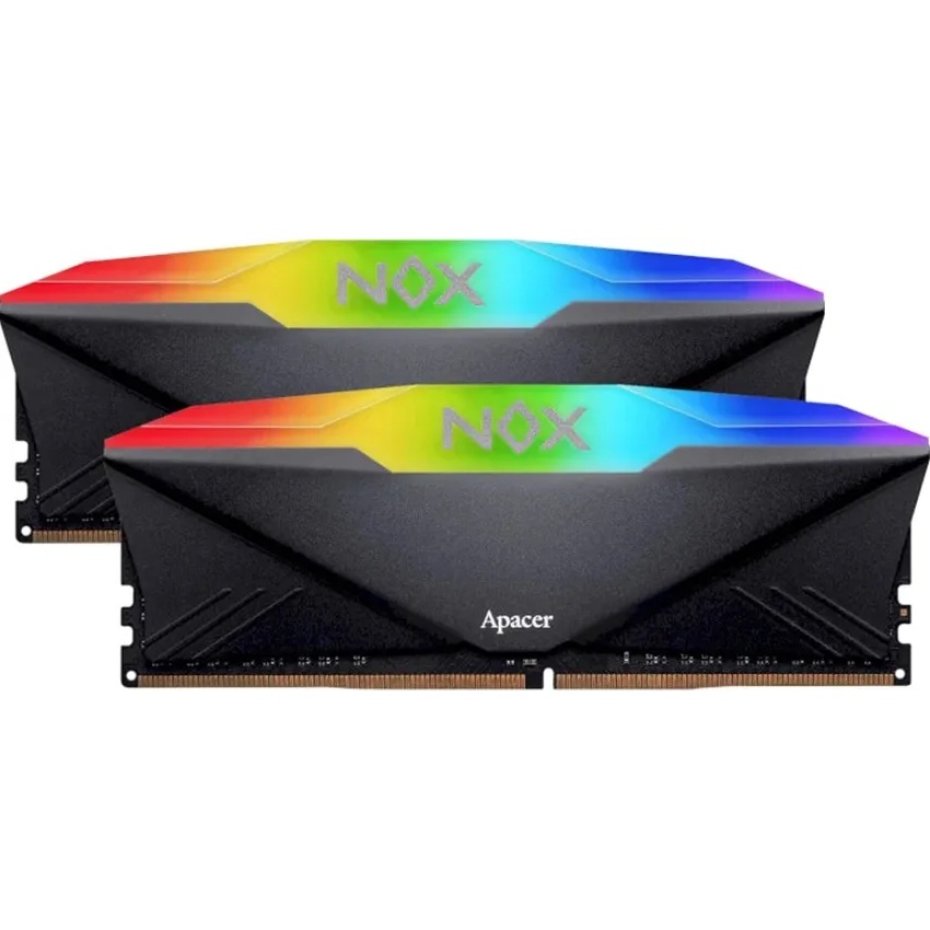 Набір APACER NOX DDR4 2x16GB 3200 RGB Black (AH4U32G32C28YNBAA-2)