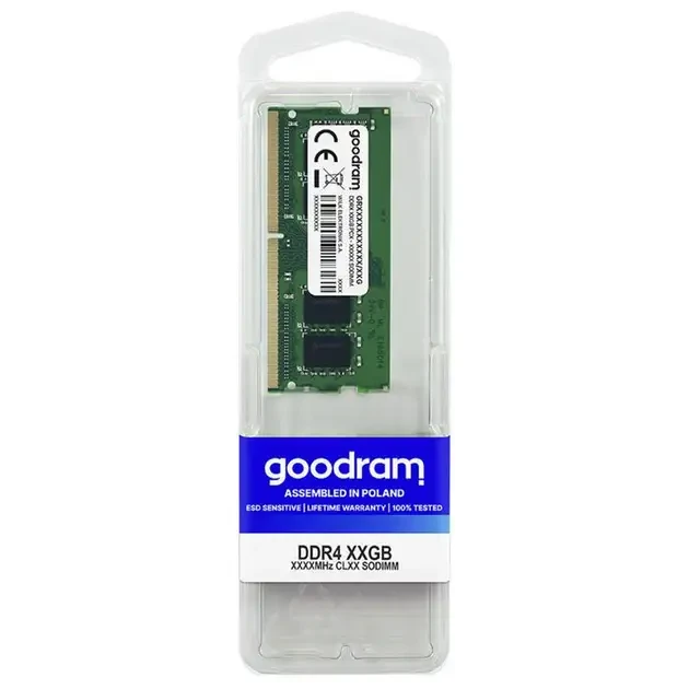 Модуль памяти GOODRAM SO-DIMM DDR4 32GB 2666 (GR2666S464L19/32G) Назначение для ноутбука