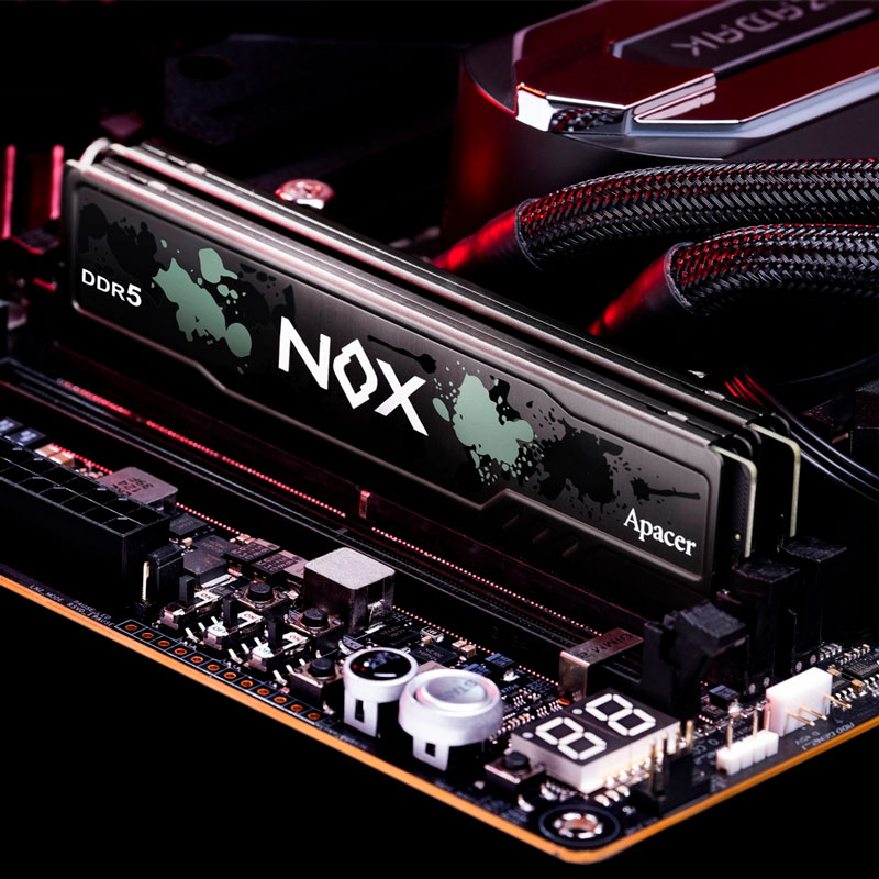 Модуль памяти APACER NOX 8GB DDR5 5600 MHz Black (AH5U08G56C52RMBAA-1) Рабочая частота 5600 МГц