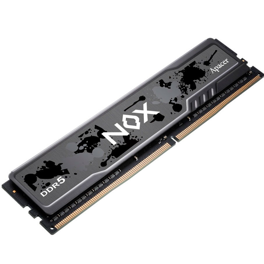 Модуль памяти APACER NOX 8GB DDR5 5600 MHz Black (AH5U08G56C52RMBAA-1) Назначение для настольного компьютера