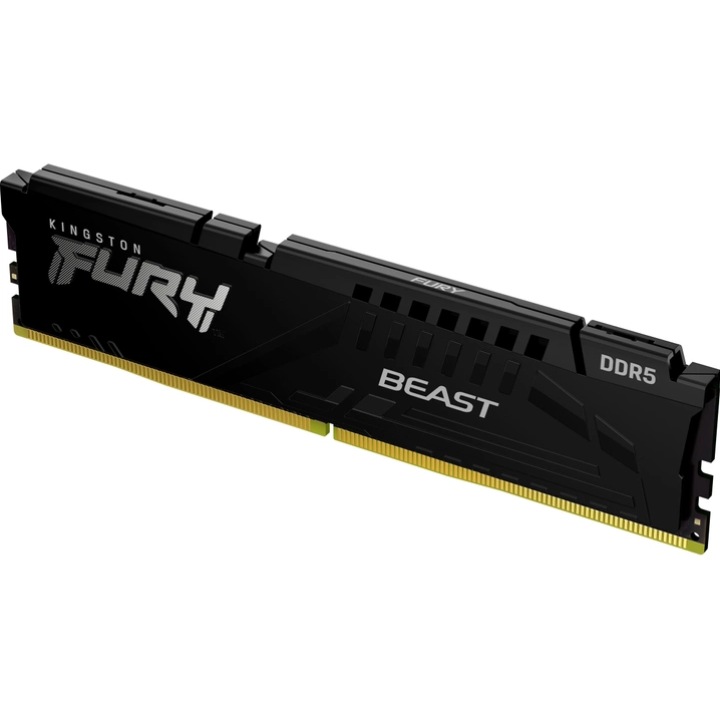 Модуль памяти KINGSTON Fury Beast DDR5 16GB 6800 Black (KF568C34BB-16) Назначение для настольного компьютера