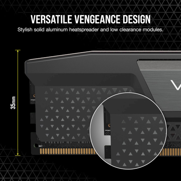 Фото Набір CORSAIR Vengeance DDR5 2x16GB 5200 Black (CMK32GX5M2B5200C40)