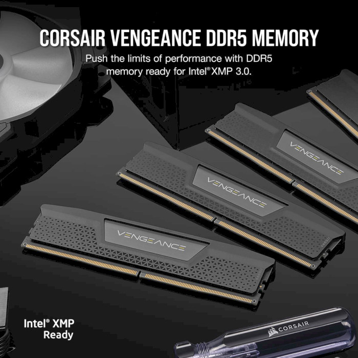 Замовити Набір CORSAIR Vengeance DDR5 2x16GB 5200 Black (CMK32GX5M2B5200C40)