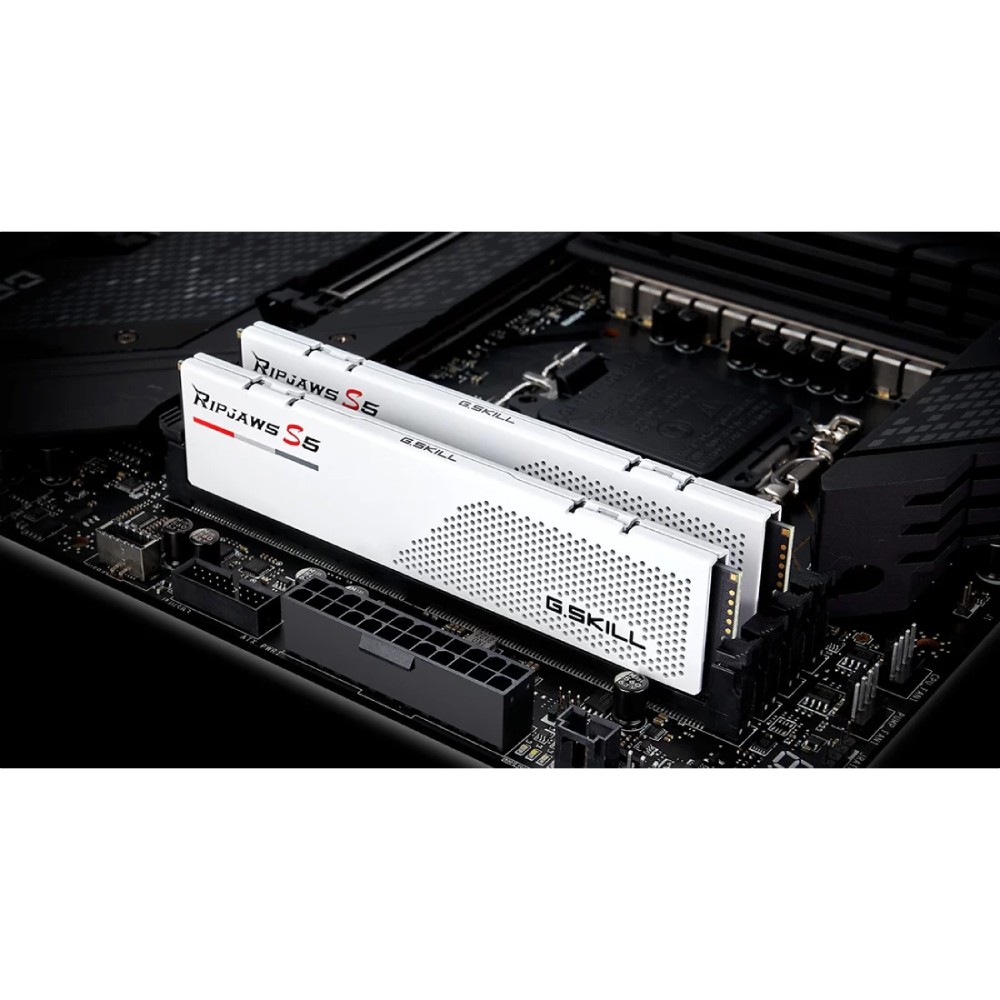 Набір G.SKILL Ripjaws S5 DDR5 2x16GB 5200 White (F5-5200J4040A16GX2-RS5W) Об'єм 32 Гб