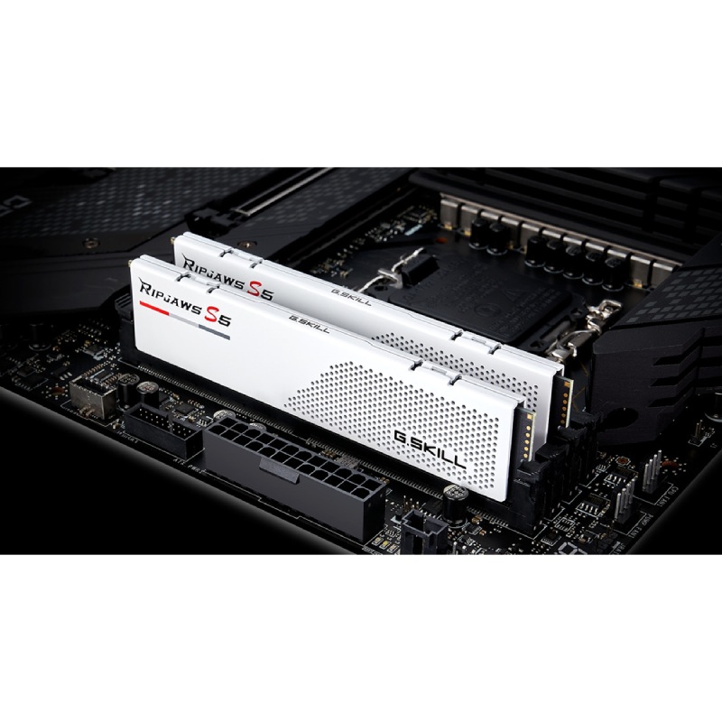 Набор G.SKILL Ripjaws S5 DDR5 2x16GB 6000 White (F5-6000J3040F16GX2-RS5W) Объем 32 Гб
