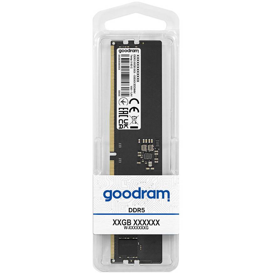 Модуль памяти GOODRAM 32Gb DDR5 4800MHz Retail (GR4800D564L40/32G) Объем 32 Гб