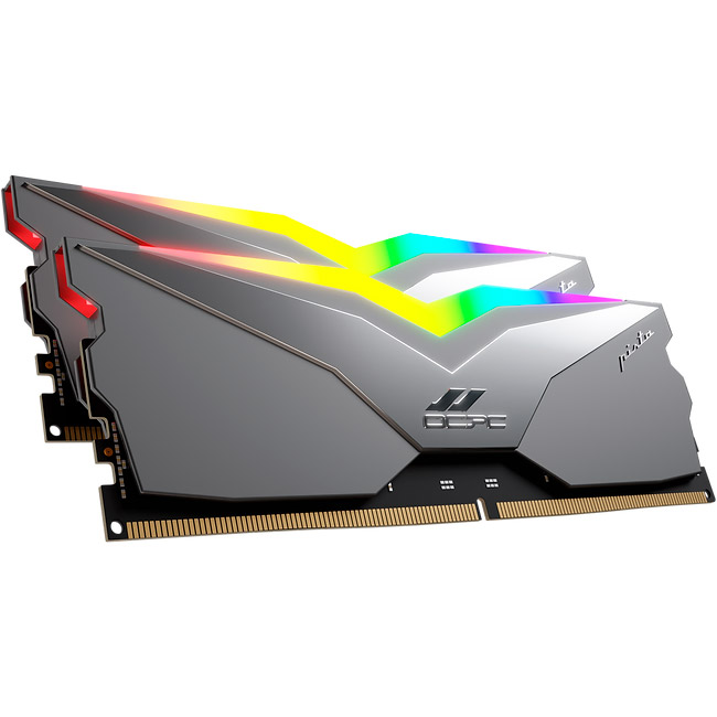 Набор OCPC 32Gb DDR5 6000MHz PISTA RGB C40 Titan Retail Kit (MMPT2K32GD560C40T) Объем 32 Гб