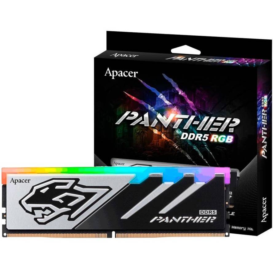 Модуль памяти APACER DDR5 16GB 5200 MHz Panther RGB (AH5U16G52C5229BAA-1) Тип DDR5