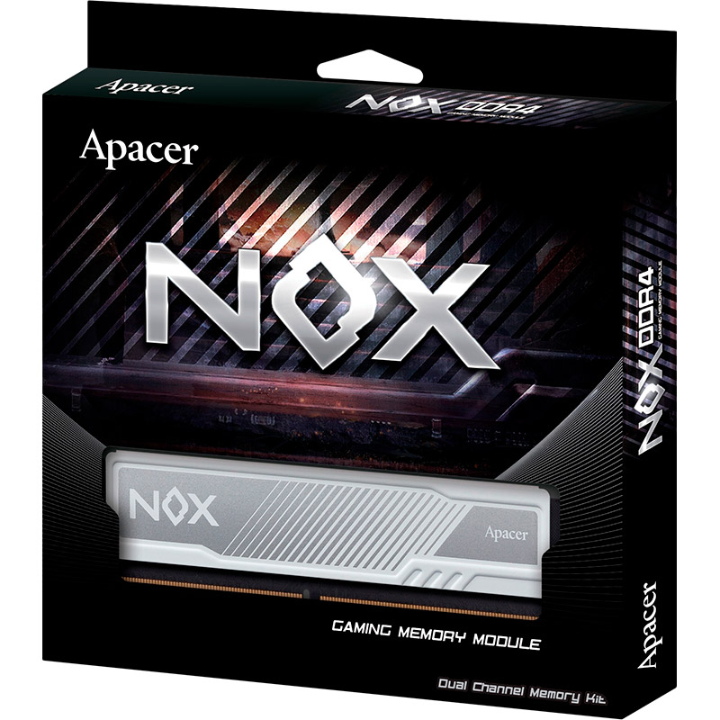 Набір APACER 16GB DDR4 3600MHz NOX White (AH4U16G36C25YMWAA-2) Робоча частота 3600 МГц