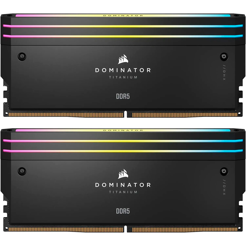 Набір CORSAIR 32GB DDR5 6000MHz Dominator Titanium RGB (CMP32GX5M2B6000C30)