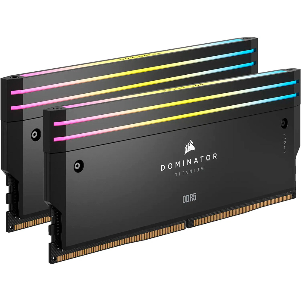 Набір CORSAIR 32GB DDR5 6000MHz Dominator Titanium RGB (CMP32GX5M2B6000C30) Призначення для настільного комп'ютера