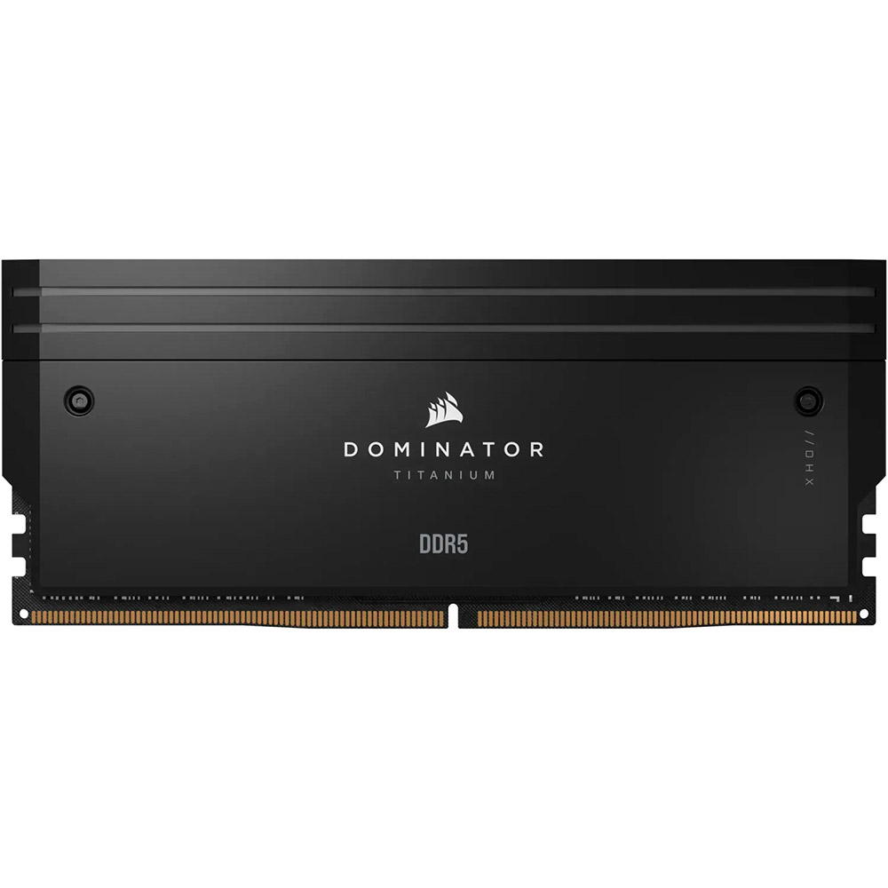 Зовнішній вигляд Набір CORSAIR 32GB DDR5 6000MHz Dominator Titanium RGB (CMP32GX5M2B6000C30)