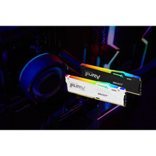 Модуль памяти KINGSTON FURY Beast DDR5 16GB 5600 MHz White RGB (KF556C40BWA-16)