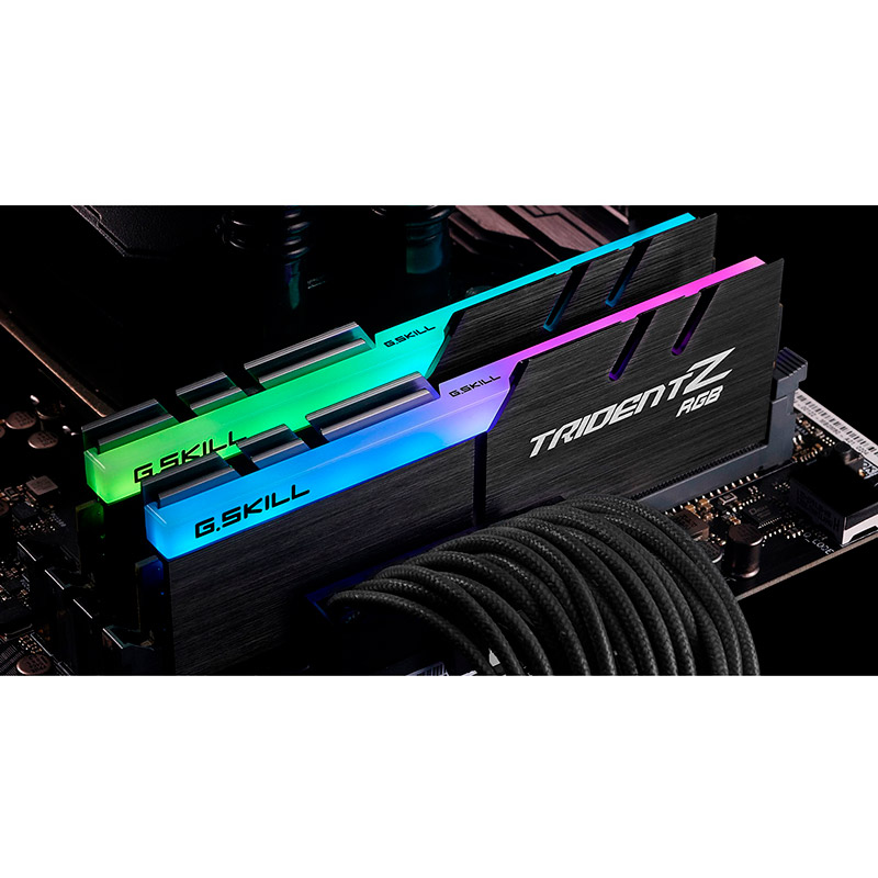 Набір G.SKILL Trident Z 16GB DDR4 3600MHz RGB (F4-3600C18D-16GTZRX) Призначення для настільного комп'ютера