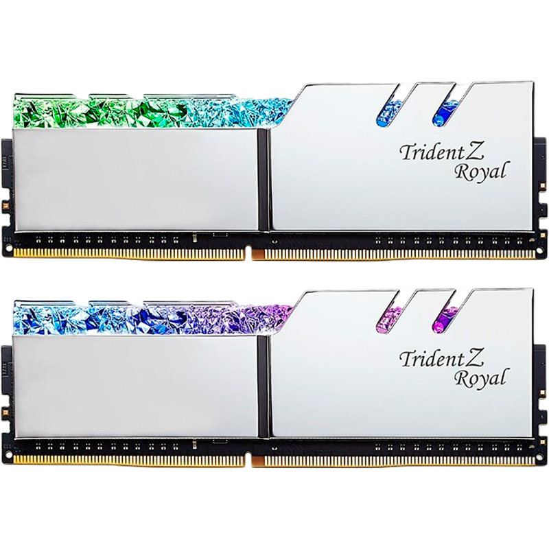 Набір G.SKILL 64GB DDR4 3600Hz Trident Z Royal (F4-3600C18D-64GTRS)