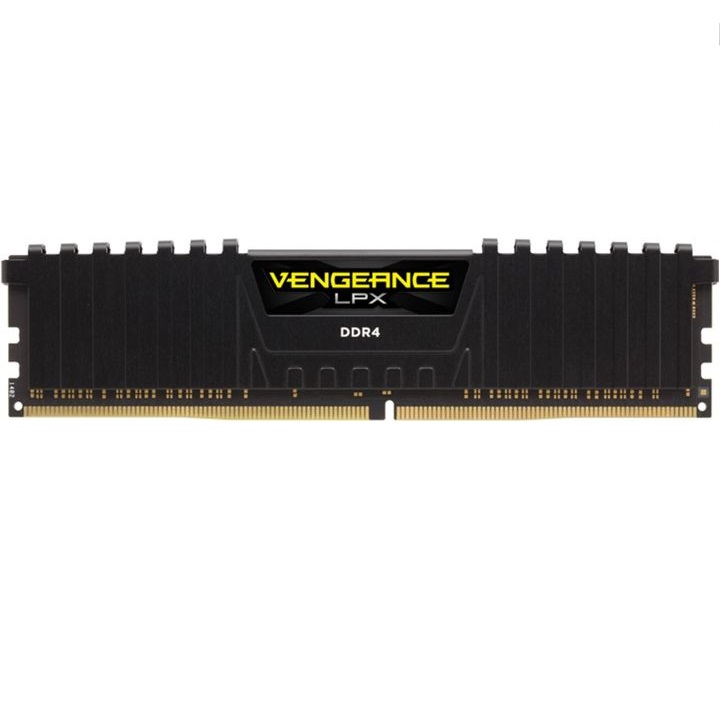 Оперативна пам'ять Corsair DDR4-3200 16384MB PC4-25600 (Kit of 2x8192) Vengeance LPX Black (CMK16GX4M2E3200C16) Призначення для настільного комп'ютера