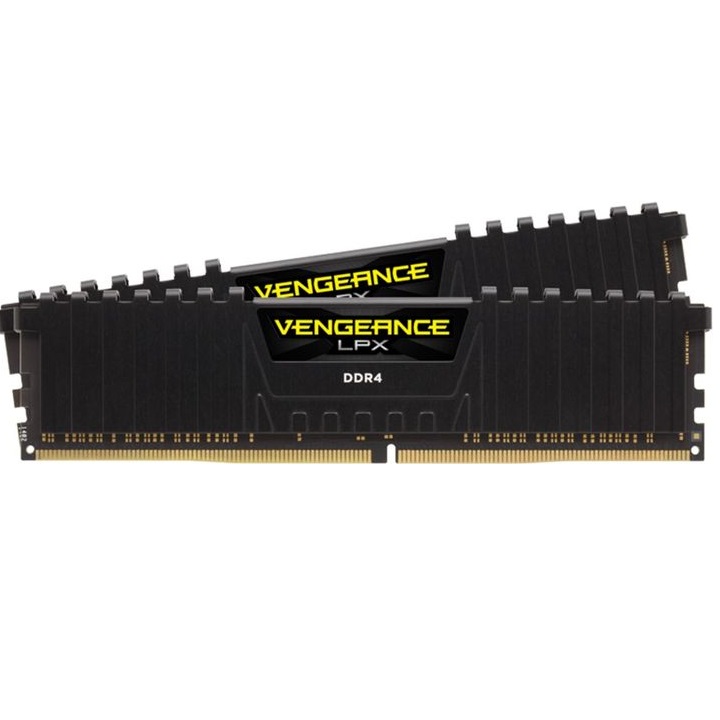 Оперативна пам'ять Corsair DDR4-3200 16384MB PC4-25600 (Kit of 2x8192) Vengeance LPX Black (CMK16GX4M2E3200C16)