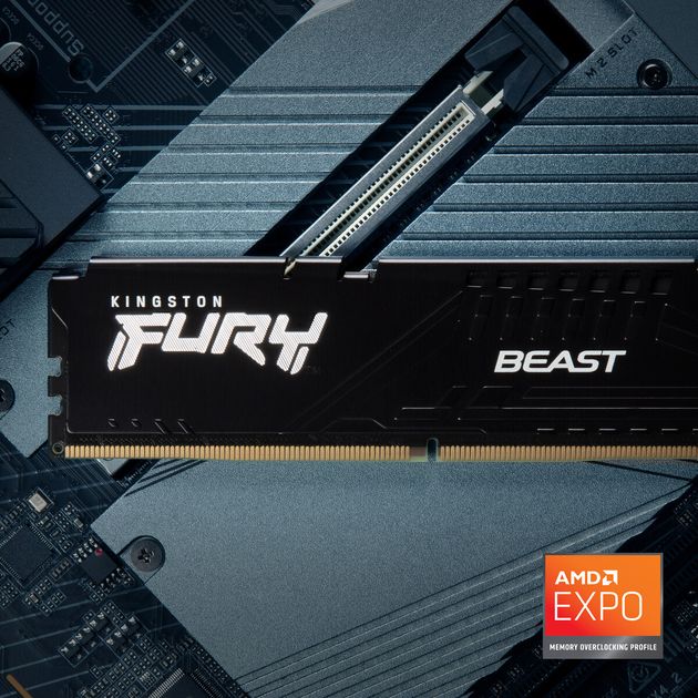 Покупка Оперативна пам'ять KINGSTON Fury Beast DDR5 2x8 GB 5200 Black (KF552C36BBEK2-16)