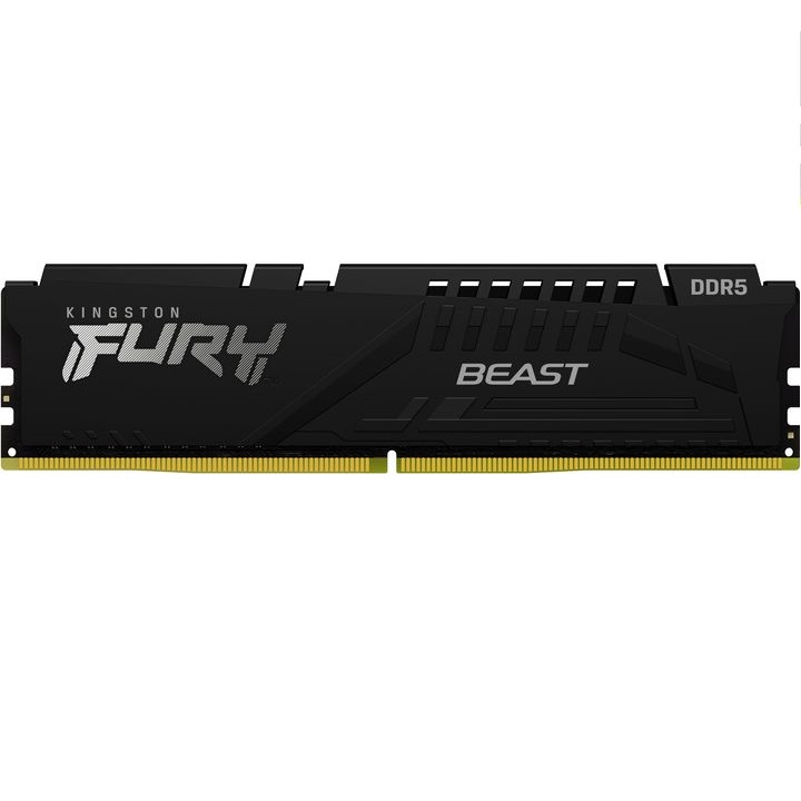 Оперативна пам'ять KINGSTON Fury Beast DDR5 2x8 GB 5200 Black (KF552C36BBEK2-16) Призначення для настільного комп'ютера