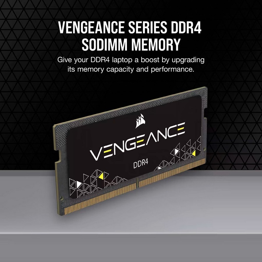 Набор CORSAIR DDR4 32 GB 3200 MHz Vengeance SO-DIMM Black (CMSX32GX4M2A3200C22) Объем 32 Гб