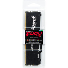 Модуль пам'яті Kingston FURY Beast RGB DDR5 16GB 6400 Black (KF564C32BBA-16)