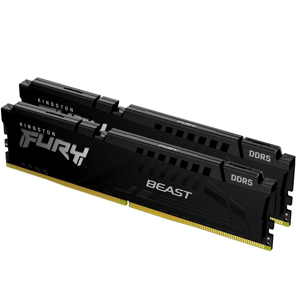 Набір KINGSTON 64GB DDR5 6400 MHz Fury Beast Black (KF564C32BBK2-64) Призначення для настільного комп'ютера