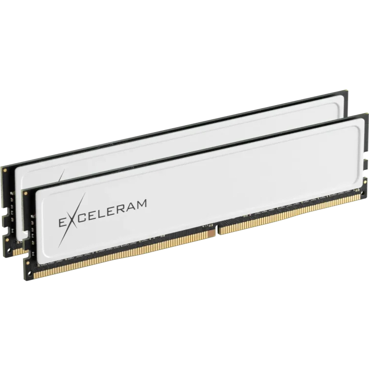 Набір EXCELERAM DDR4 16GB 3200 MHz White Sark (EBW4163222AD) Призначення для настільного комп'ютера