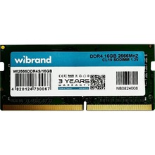 Модуль пам'яті WIBRAND SoDIMM DDR4 16GB 2666MHz (WI2666DDR4S/16GB)