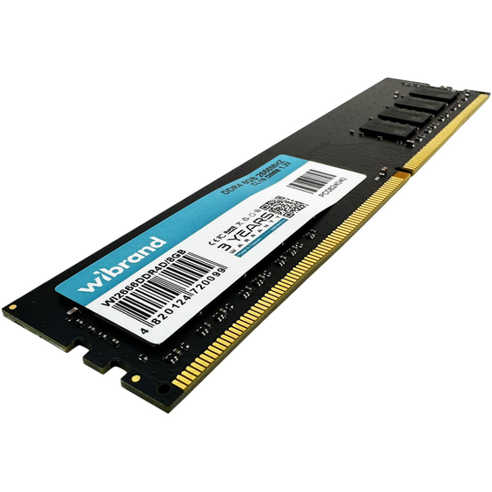 Модуль памяти WIBRAND 8GB DDR4 2666 MHz (WI2666DDR4D/8GB) Назначение для настольного компьютера