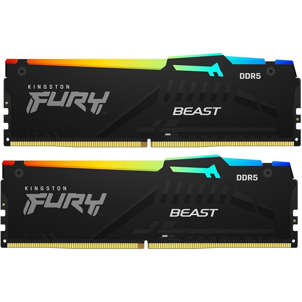 Набор KINGSTON 32Gb (2x16Gb ) DDR5 6000MHz Fury Beast (KF560C36BBE2AK2-32)