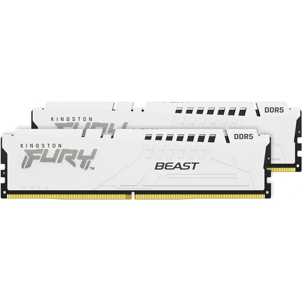 Набор KINGSTON 32Gb (2x16Gb) DDR5 6000MHz Fury Beast White (KF560C36BWE2K2-32)