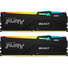 Набір KINGSTON 64Gb (2x32Gb) DDR5 6400MHz Fury Beast (KF564C32BBAK2-64)