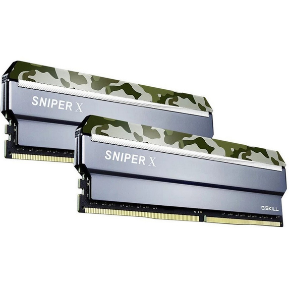 Модуль пам'яті G.SKILL Sniper X DDR4 2x16Gb 3200Mhz (F4-3200C16D-32GSXFB) Призначення для настільного комп'ютера