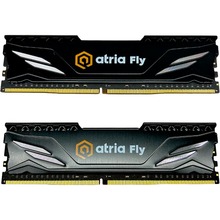 Набір ATRIA 16Gb DDR4 3200MHz Black (UAT43200CL18BK2/16)